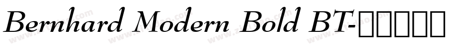 Bernhard Modern Bold BT字体转换